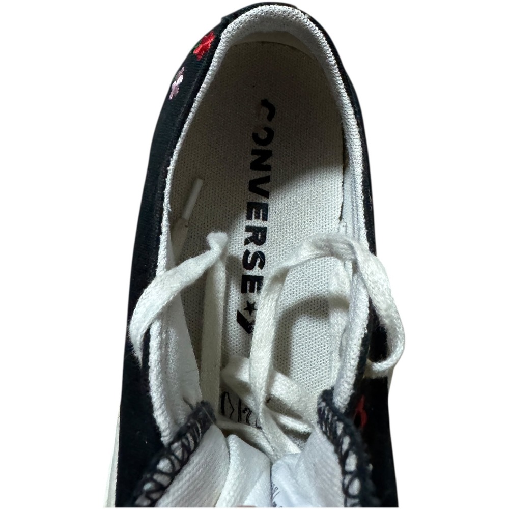 Converse Chuck Taylor All Star Lift Floral Embroidered Platform Sneakers Size 8 - Picture 5 of 8